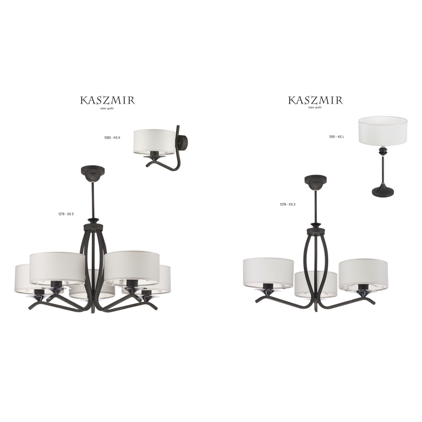 JUPITER 1280-KSKG - Wall light KASZMIR 1xE27/60W