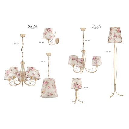 JUPITER 1282-SA1 - Pendant light SARA 1xE27/60W