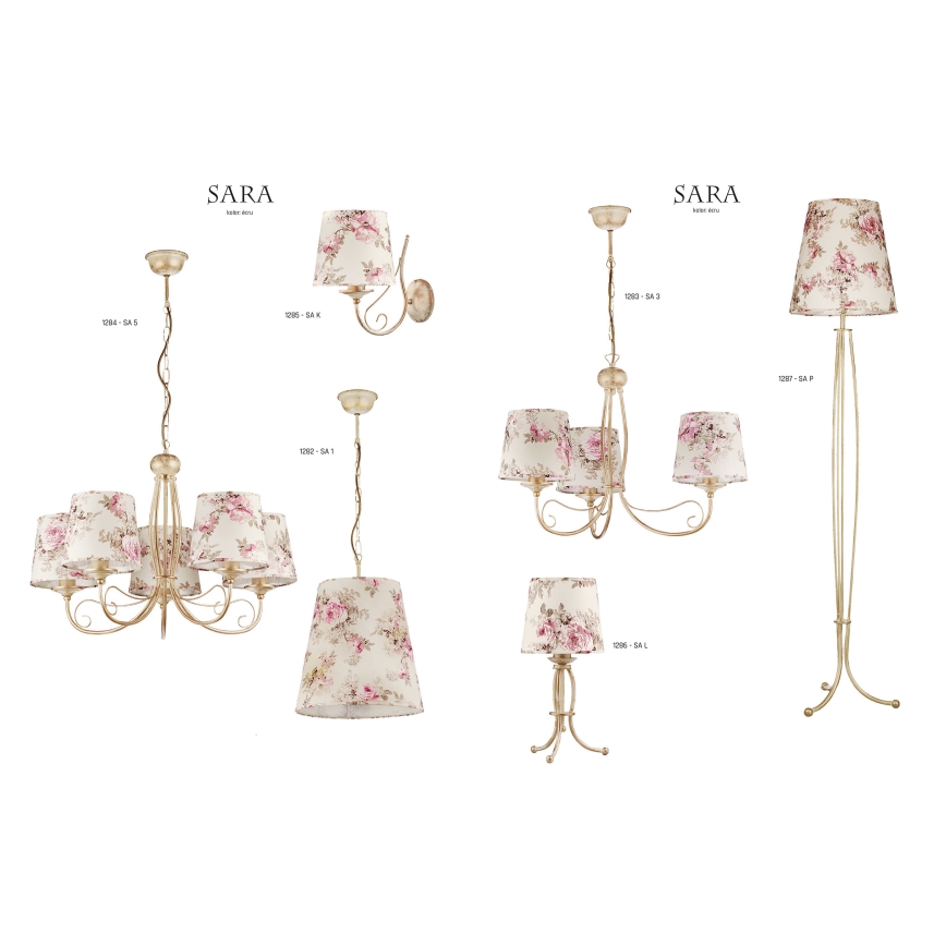JUPITER 1282-SA1 - Pendant light SARA 1xE27/60W