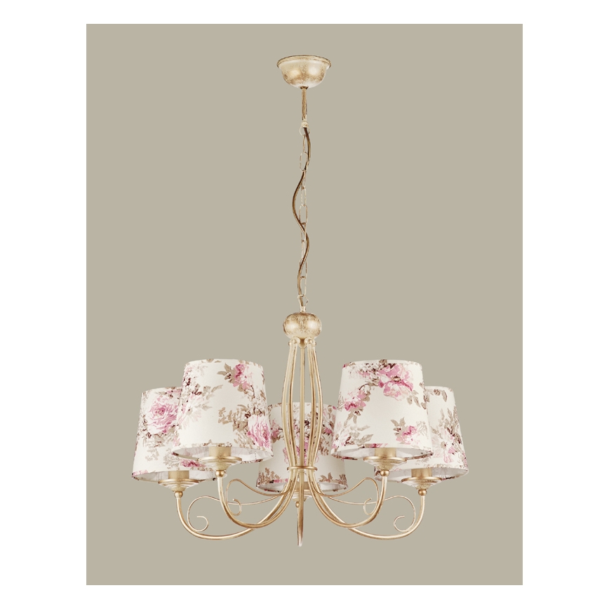 JUPITER 1284-SA5 - Pendant light SARA 5xE27/60W