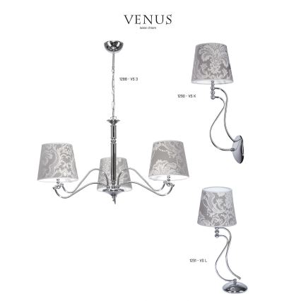 JUPITER 1288-VS3 - Pendant light VENUS 3xE27/60W