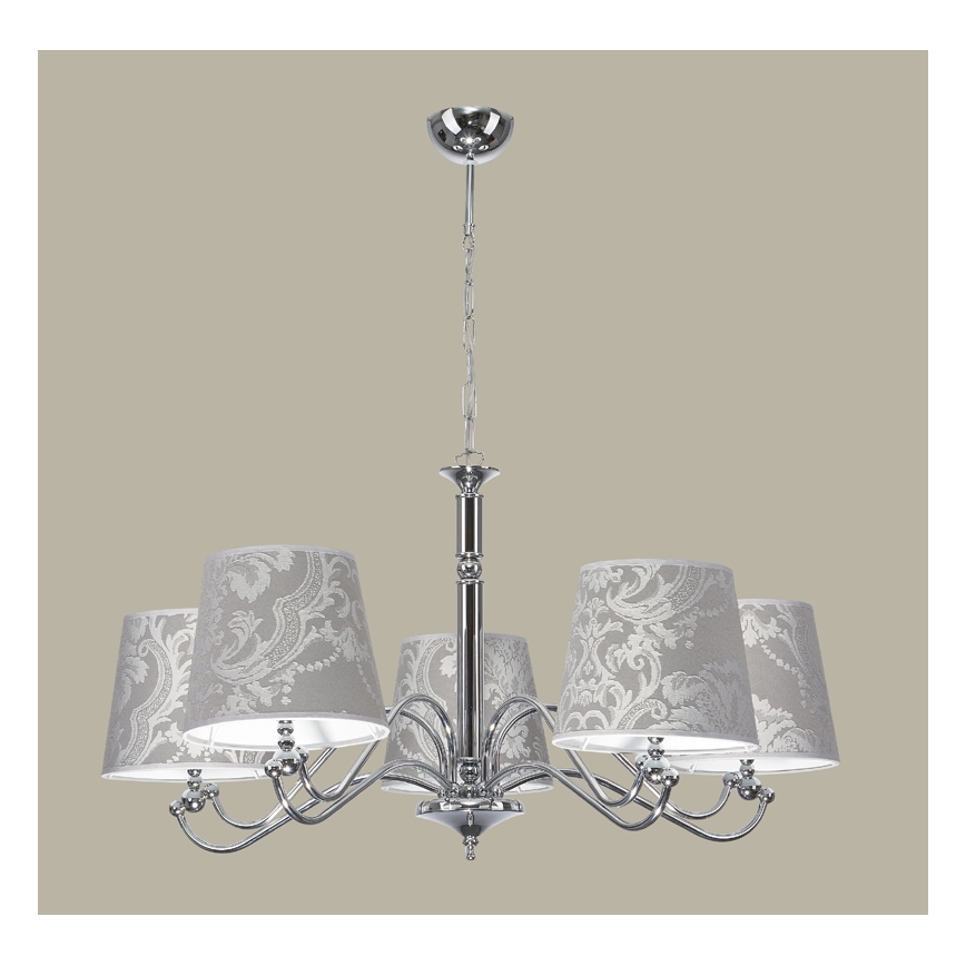 JUPITER 1289-VS5 - Pendant light VENUS 5xE27/60W