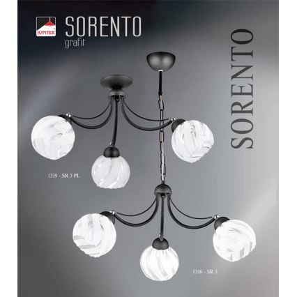 JUPITER 1316-SR3 - Pendant light SORENTO 3xE27/60W