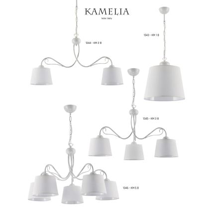 Jupiter 1345 - KM 3 B - Chandelier on a chain KAMELIA 3xE27/60W/230V