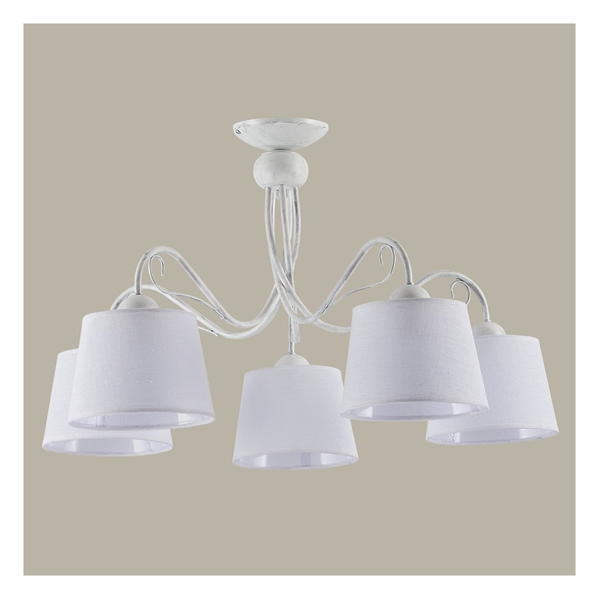 Jupiter 1350 - KM 5 PB - Ceiling light KAMELIA 5xE27/60W/230V