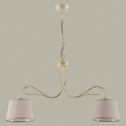 Jupiter 1352 - KM 2 E - Chandelier on a chain KAMELIA 2xE27/60W/230V