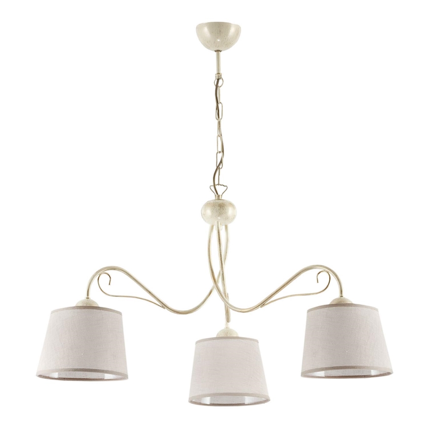 Jupiter 1353 - KM 3 E  - Chandelier on a chain KAMELIA 3xE27/60W/230V