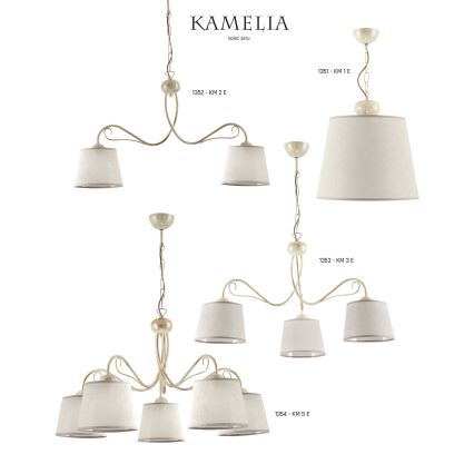 Jupiter 1353 - KM 3 E  - Chandelier on a chain KAMELIA 3xE27/60W/230V