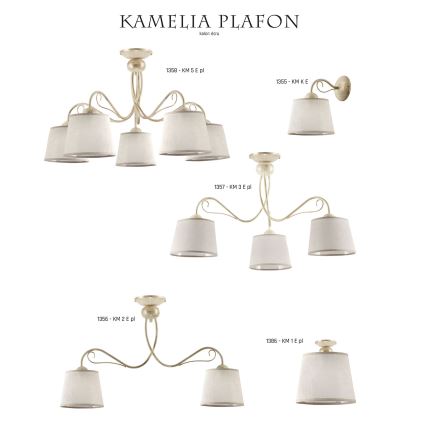 Jupiter 1357 - KM 3 PE - Ceiling light KAMELIA 3xE27/60W/230V