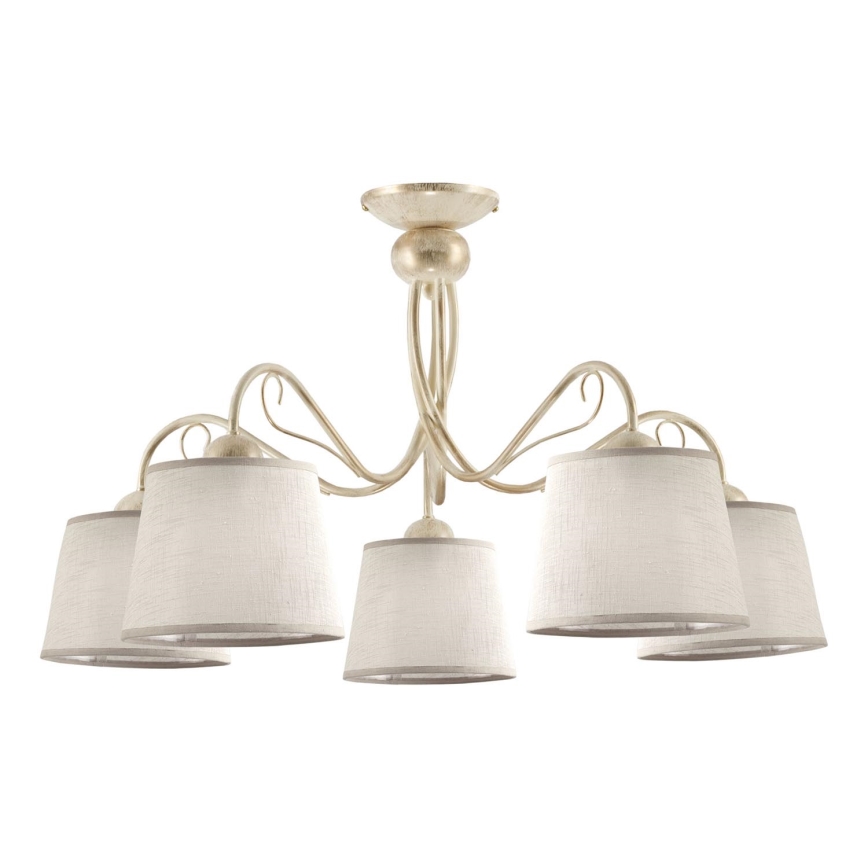 Jupiter 1358 - KM 5 PE - Ceiling light KAMELIA 5xE27/60W/230V