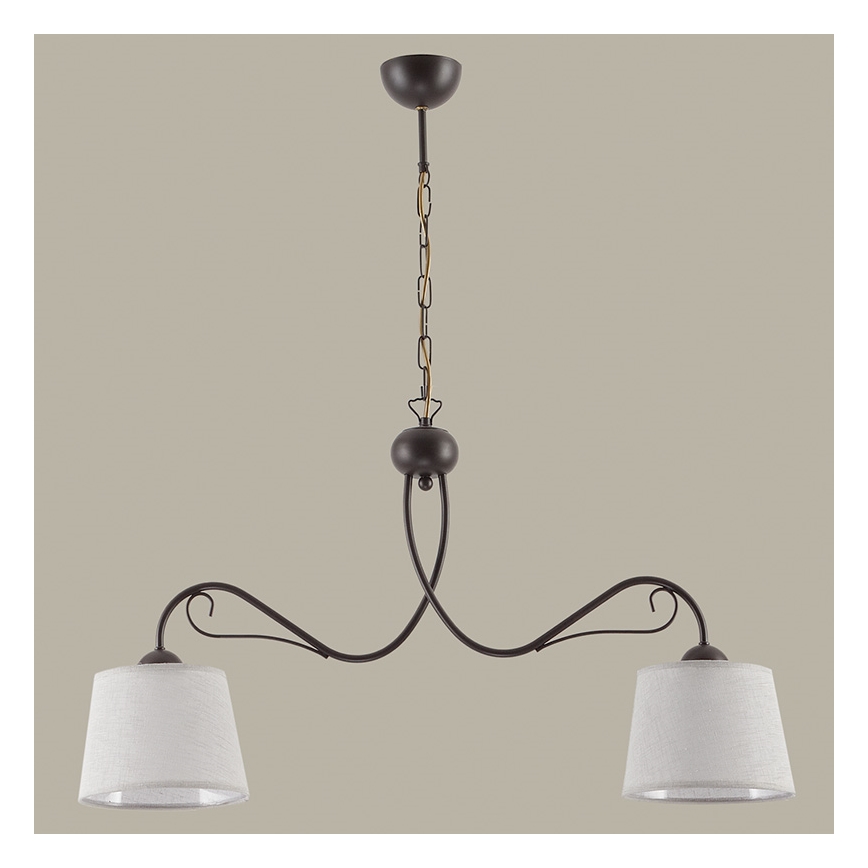 Jupiter 1360 - KM 2 V - Chandelier on a chain KAMELIA 2xE27/60W/230V