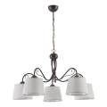 Jupiter 1362 - KM 5 V - Chandelier on a chain KAMELIA 5xE27/60W/230V