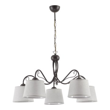 Jupiter 1362 - KM 5 V - Chandelier on a chain KAMELIA 5xE27/60W/230V