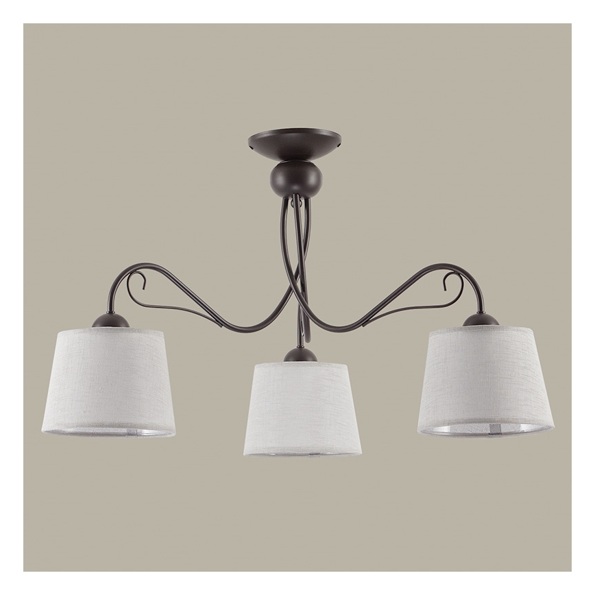 Jupiter 1365 - KM 3 PV - Ceiling light KAMELIA 3xE27/60W/230V