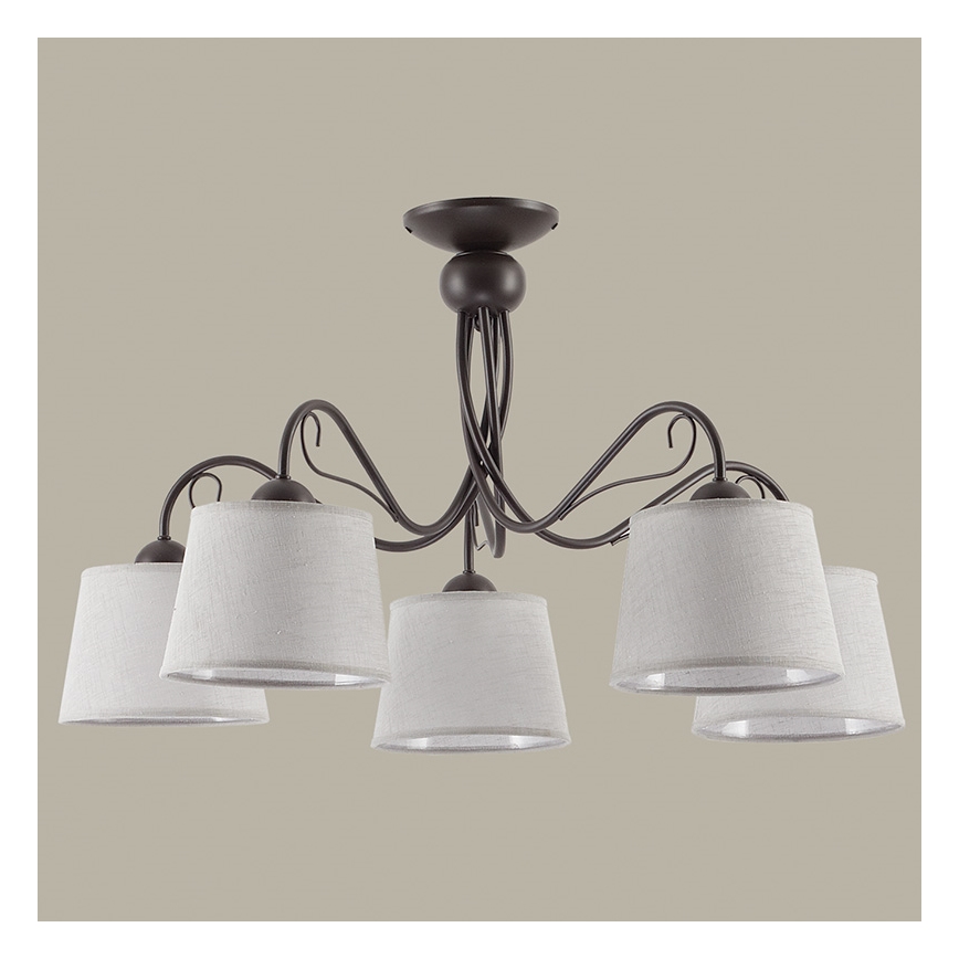 Jupiter 1366 - KM 5 PV - Ceiling light KAMELIA 5xE27/60W/230V