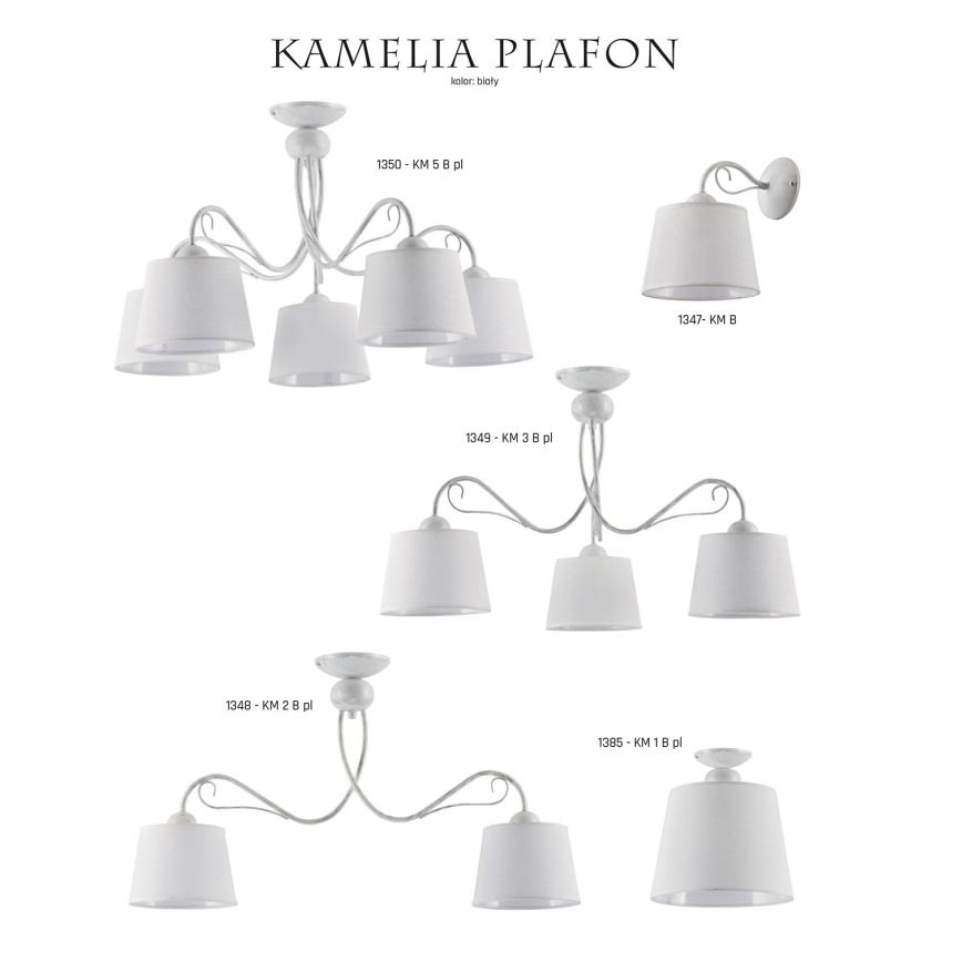 Jupiter 1385 - KM 1 B pl - Ceiling light KAMELIA 1xE27/60W/230V