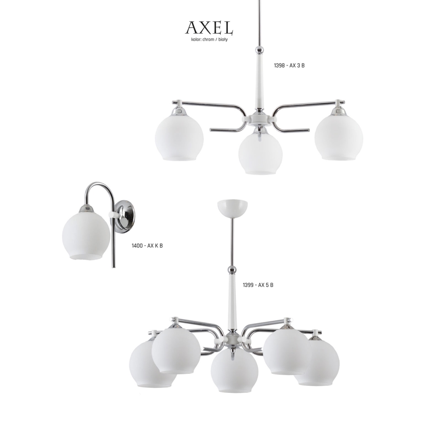 Jupiter 1398 - AX 3 B - Chandelier on a pole AXEL 3xE27/60W/230V
