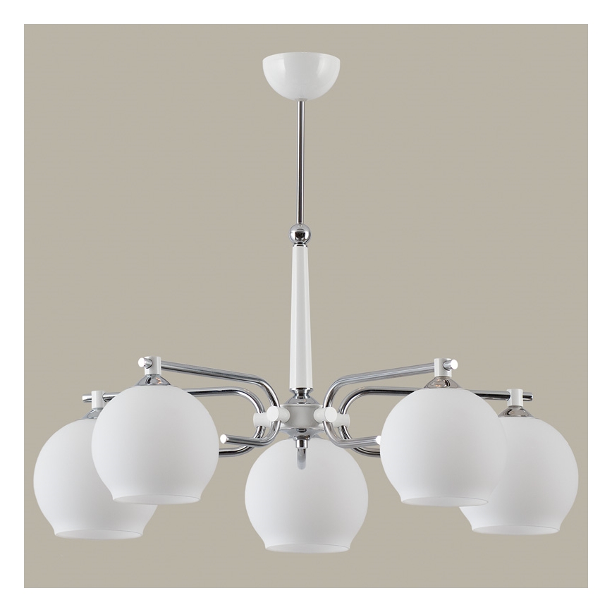 Jupiter 1399 - AX 5 B - Chandelier on a pole AXEL 5xE27/60W/230V