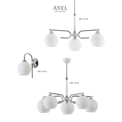 Jupiter 1399 - AX 5 B - Chandelier on a pole AXEL 5xE27/60W/230V