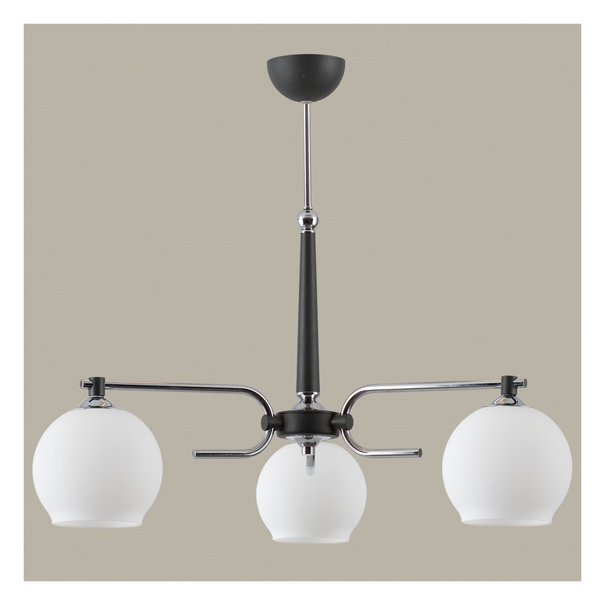 Jupiter 1401 - AX 3 G - Chandelier on a pole AXEL 3xE27/60W/230V