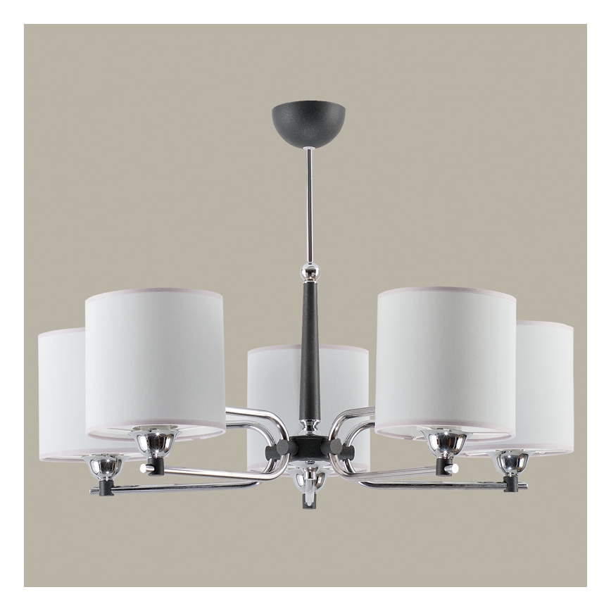 Jupiter 1408 - TW 5 G - Chandelier on a pole TWINGO 5xE27/60W/230V