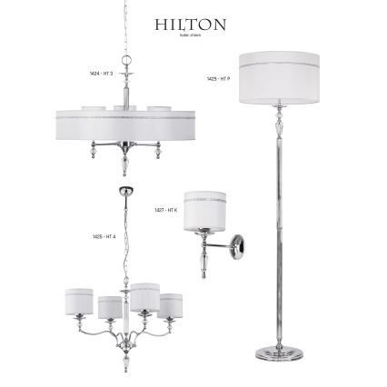 Jupiter 1424 - Chandelier on a chain HILTON 3xE27/60W/230V