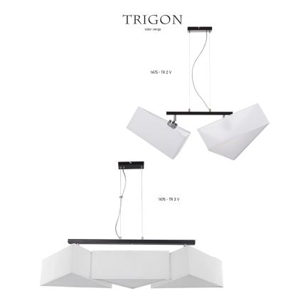 Jupiter 1476 - Chandelier TRIGON 3xE27/60W/230V