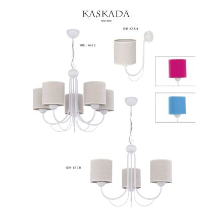 Jupiter 1480 - Chandelier on a chain KASKADA 5xE27/60W/230V