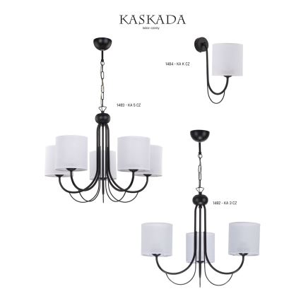 Jupiter 1483 - Chandelier on a chain KASKADA 5xE27/60W/230V
