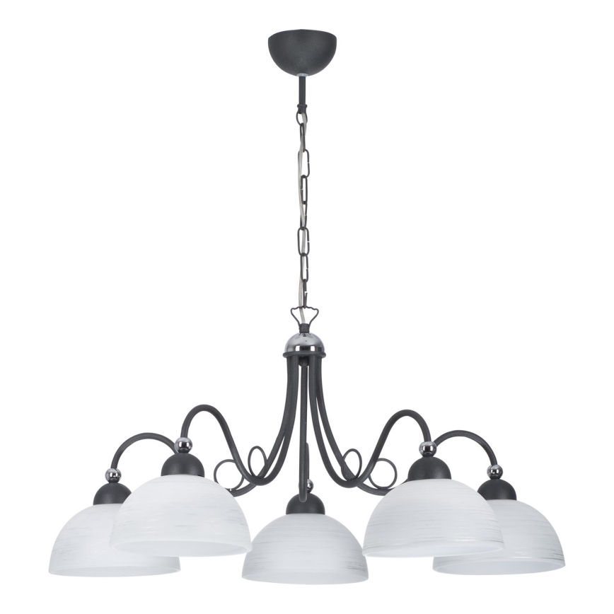 Jupiter 1491 - Chandelier on a chain SAGA 5xE27/60W/230V