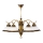 Jupiter - 15 - OZ-5 - Chandelier OPÁL 5xE27/60W/230V