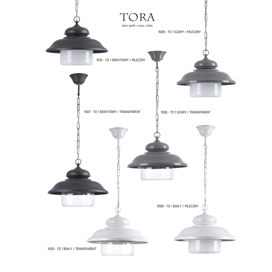 Jupiter 1505 - Chandelier on a chain TORA 1xE27/60W/230V