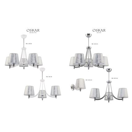 Jupiter 1514 - OR K - Wall light OSKAR E27/60W