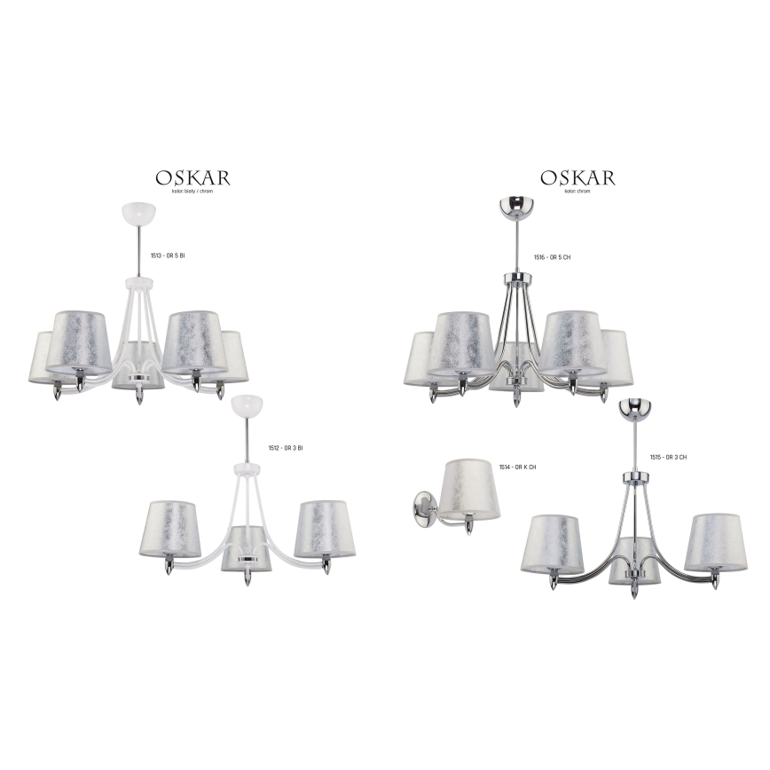 Jupiter 1514 - OR K - Wall light OSKAR E27/60W