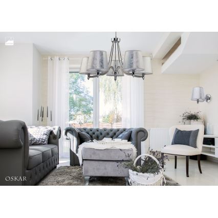 Jupiter 1516 - OS 5 ch - Pendant chandelier OSKAR 5xE27/60W