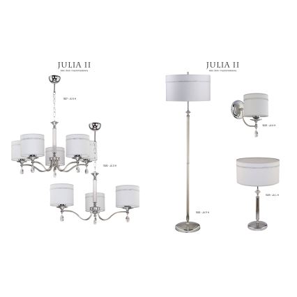 Jupiter 1526 - JU 3 H - Chandelier JULIA II 3xE27/60W