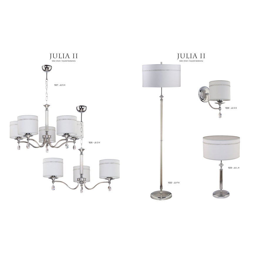 Jupiter 1526 - JU 3 H - Chandelier JULIA II 3xE27/60W