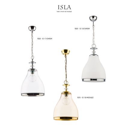 Jupiter 1568 - IS 1 T/C - Pendant light ISLA E27/60W