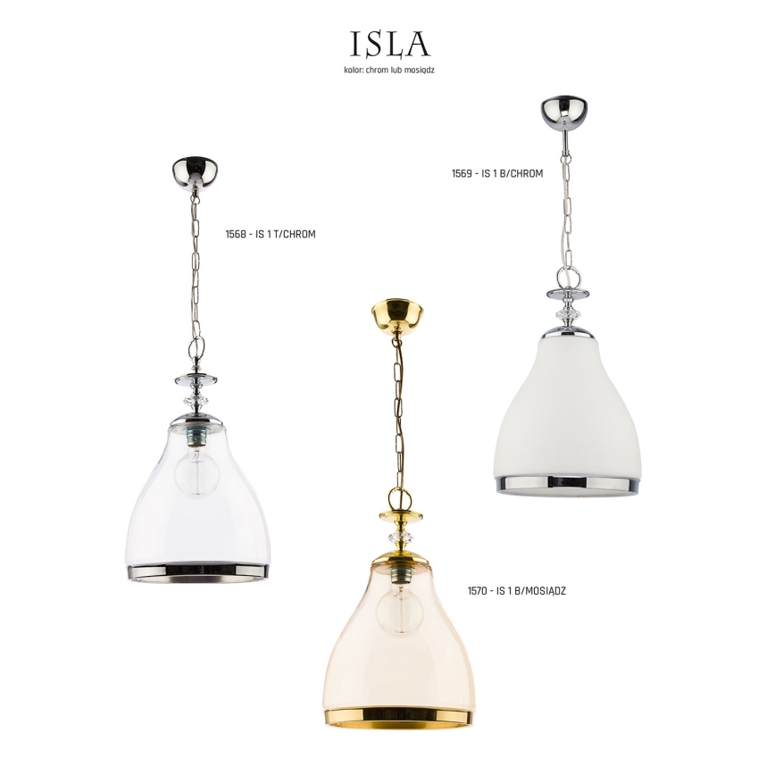 Jupiter 1568 - IS 1 T/C - Pendant light ISLA E27/60W