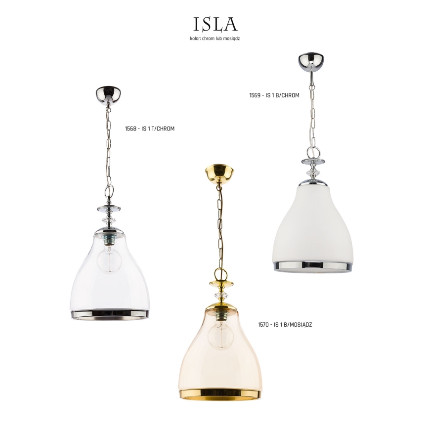 Jupiter 1570 - IS 1 B/M - Pendant light ISLA E27/60W