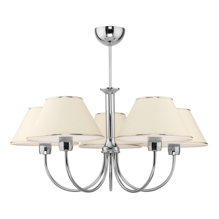 Jupiter 1580 - BG 5 CH - Chandelier on a rod BEGAMO 5xE27/60W