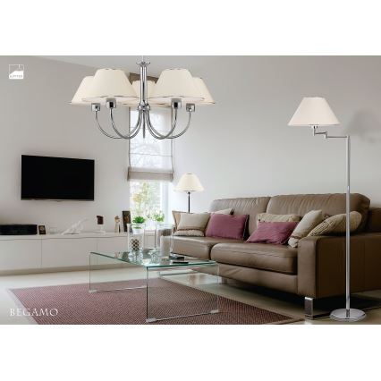 Jupiter 1580 - BG 5 CH - Chandelier on a rod BEGAMO 5xE27/60W