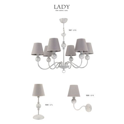 Jupiter 1587 - LY 6 BI - Chandelier LADY 6xE14/40W
