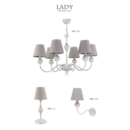Jupiter 1588 - LY K BI - Wall light LADY E14/40W