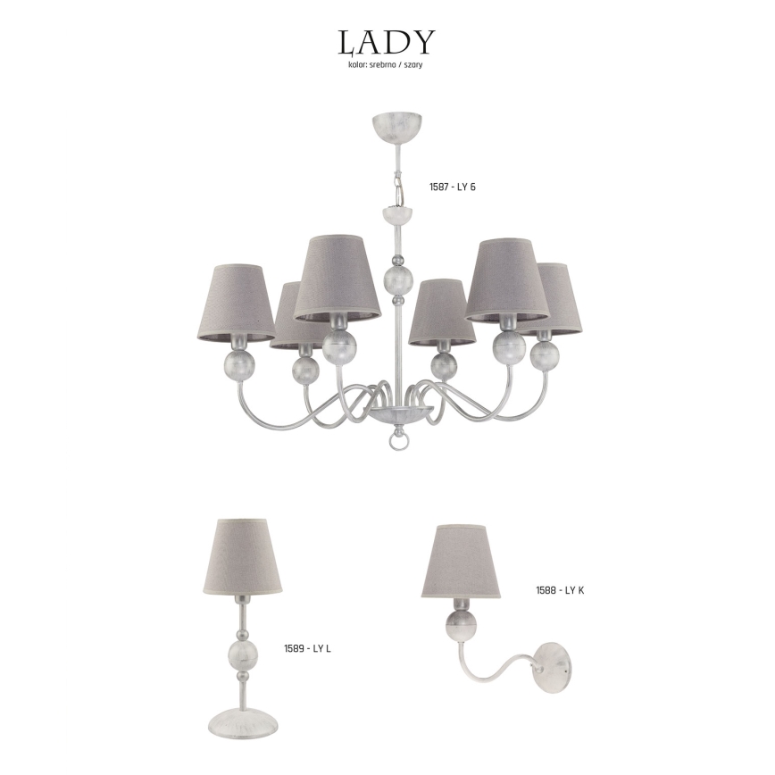 Jupiter 1588 - LY K BI - Wall light LADY E14/40W