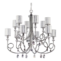 Jupiter 1596 - DE 12 CH - Crystal chandelier DOLPHINA 12xE14/40W