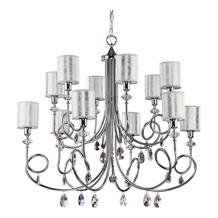 Jupiter 1596 - DE 12 CH - Crystal chandelier DOLPHINA 12xE14/40W