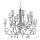 Jupiter 1596 - DE 12 CH - Crystal chandelier DOLPHINA 12xE14/40W