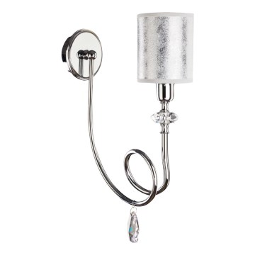 Jupiter 1597 - DE K1 CH - Crystal wall light DOLPHINA E14/40W
