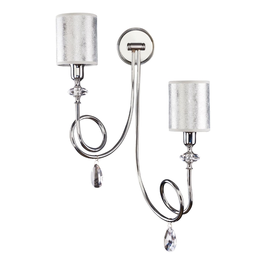 Jupiter 1598 - DE K2 CH - Crystal wall light DOLPHINA 2xE14/40W